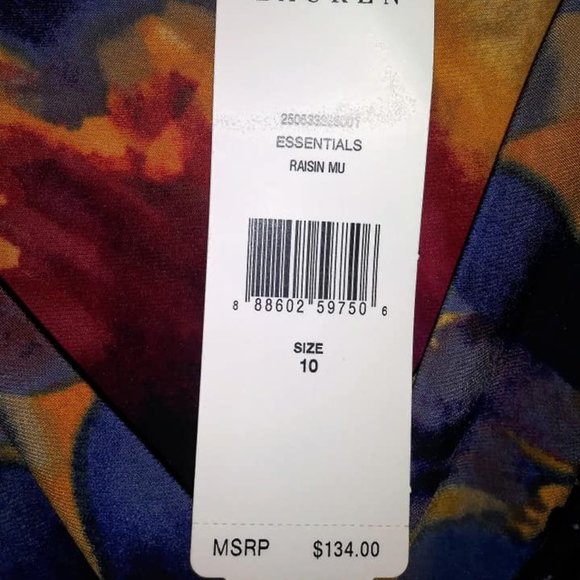 Ralph Lauren Floral Print Faux Wrap Dress Size 10 - Picture 6 of 7